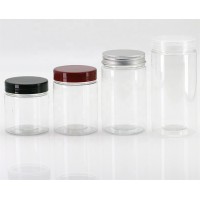 PET customized transparent plastic  container food grade with different lid