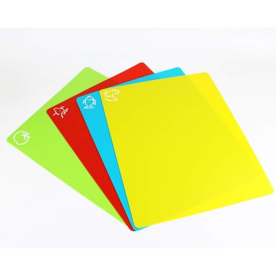 Set of 4 pcs Cut and Slice Flexible Cutting Boards