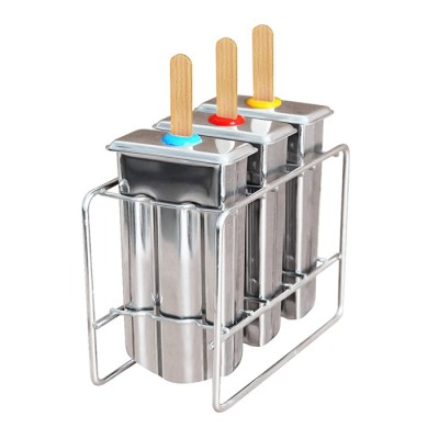 Amazon hot sale 3pcs Stainless Steel Popsicle Mold