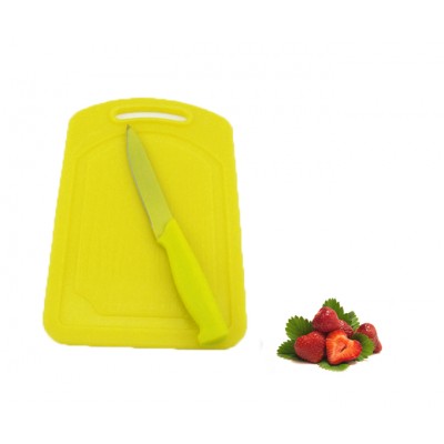 Easy to wash yellow pp plastic chopping board